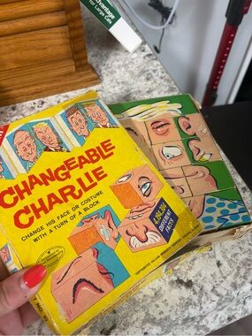 Changeable Charlie Vintage Block Puzzle Game - Yellow Box